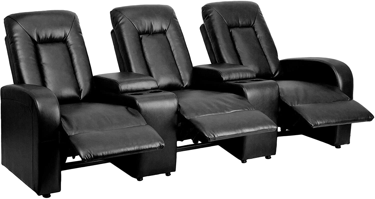 Flash Furniture Eclipse Series 3-Seat Theater Seating Unit