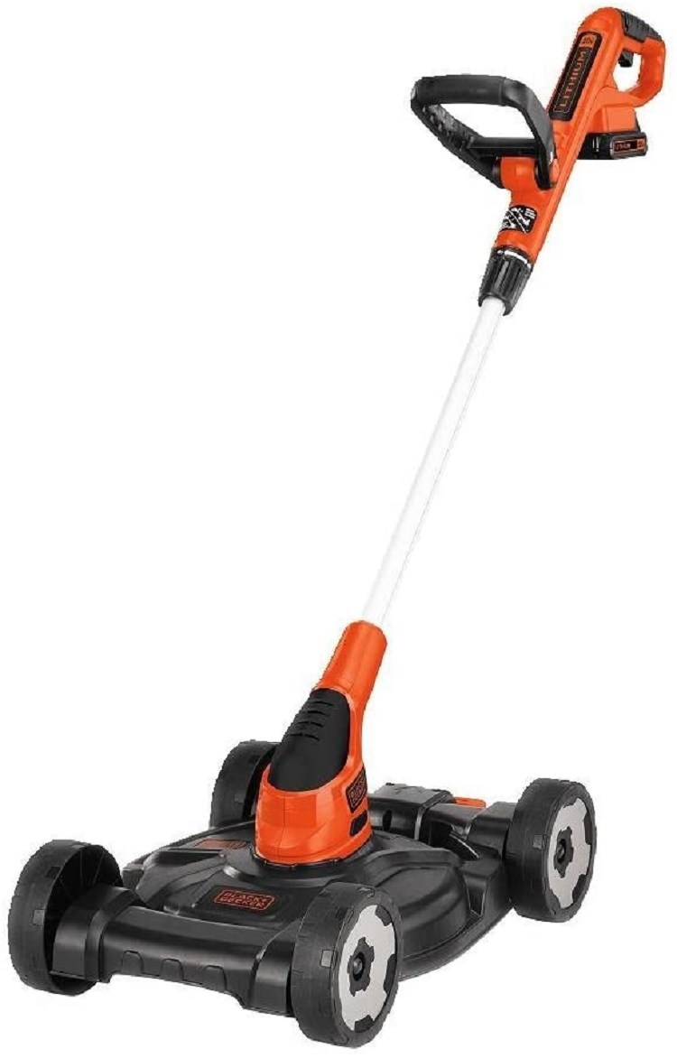 Black+Decker MTC220 20V Lithium Ion 3-in-1 Trimmer/Edger and Mower, 12"