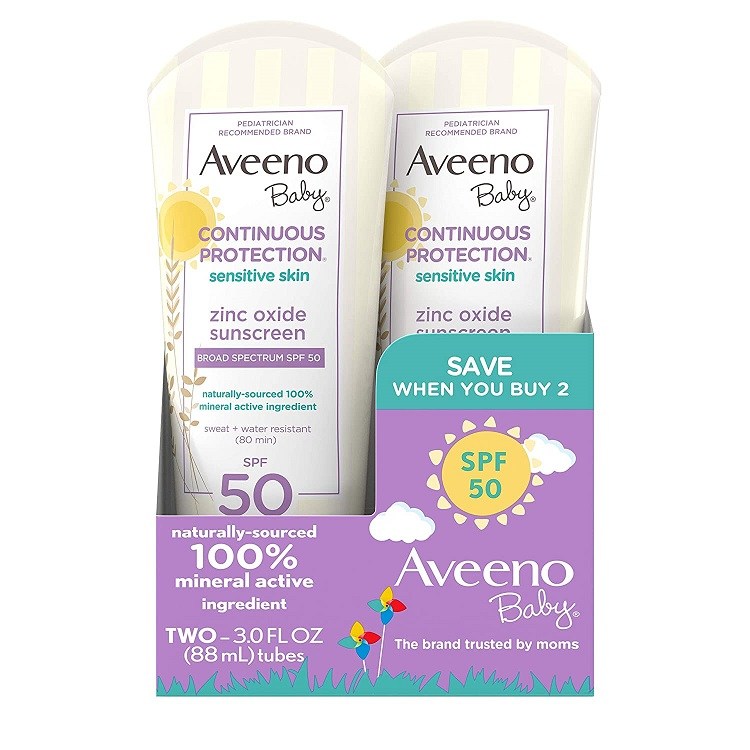 Aveeno Baby Continuous Protection Mineral Sunscreen SPF 50