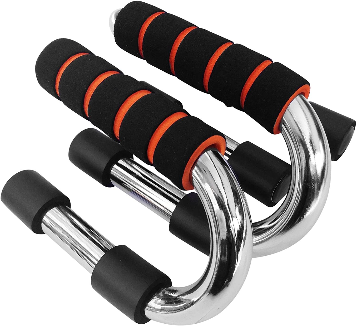 Garren Fitness Maximiza Push Up Bars - Strong Chrome Steel Pushup Stands