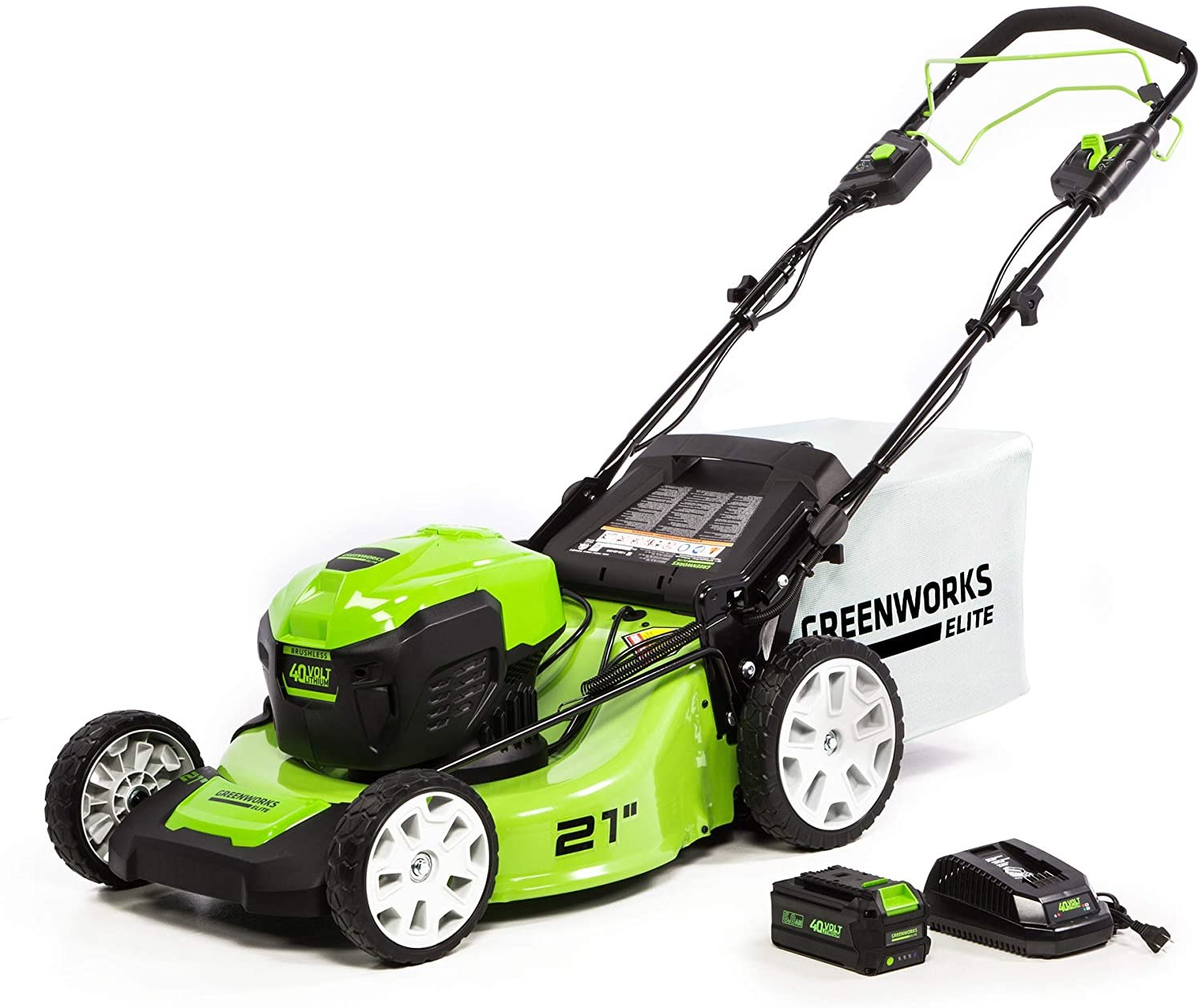 Greenworks 21&quot; 40V Brushless Self-Propelled Mower