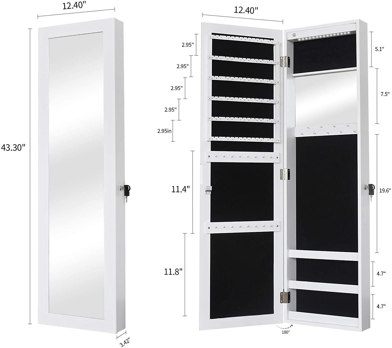 Interepro Jewelry Armoire Oranizer