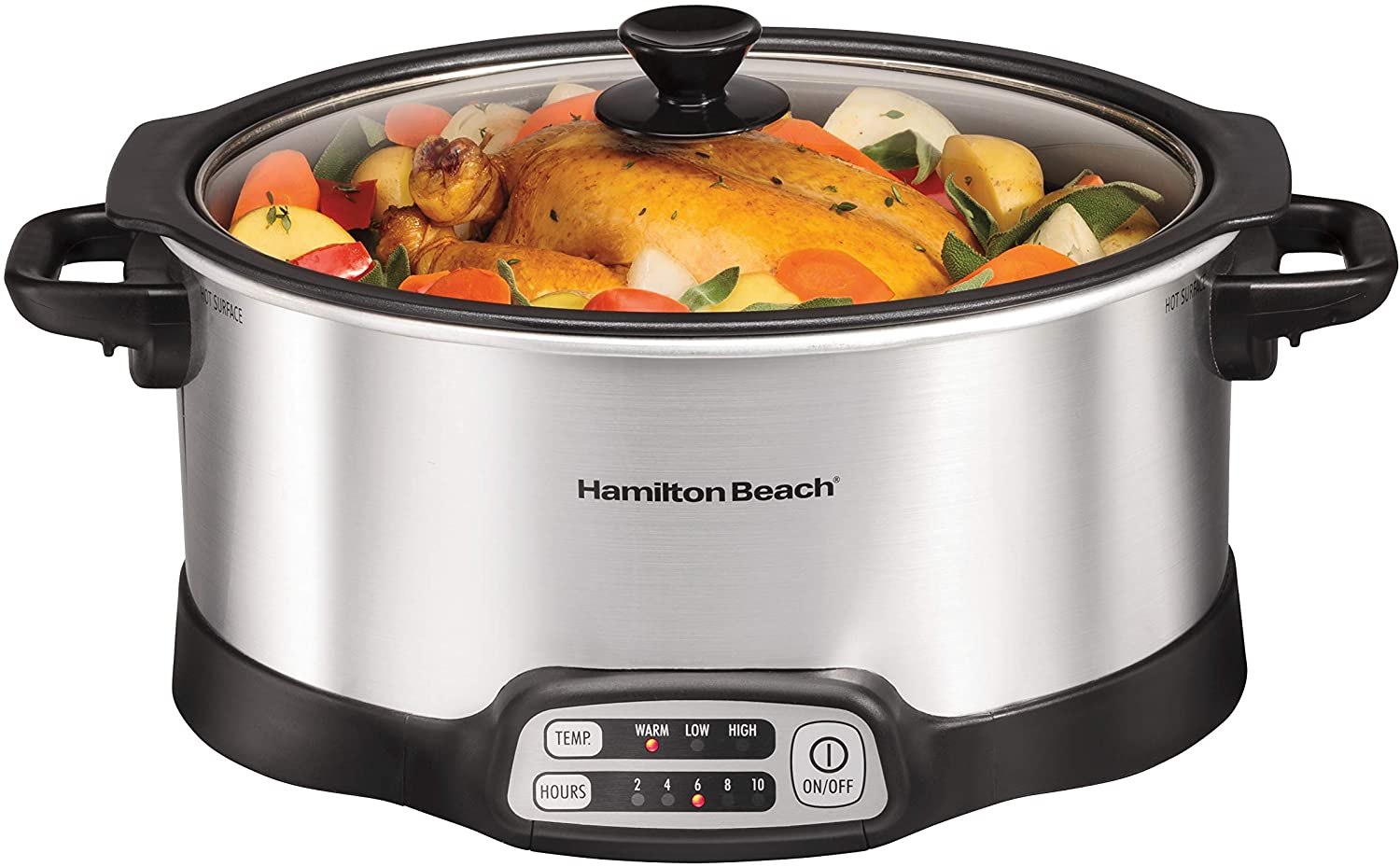 Hamilton Beach Programmable Stovetop Sear &amp; Cook 6 Quart Slow Cooker