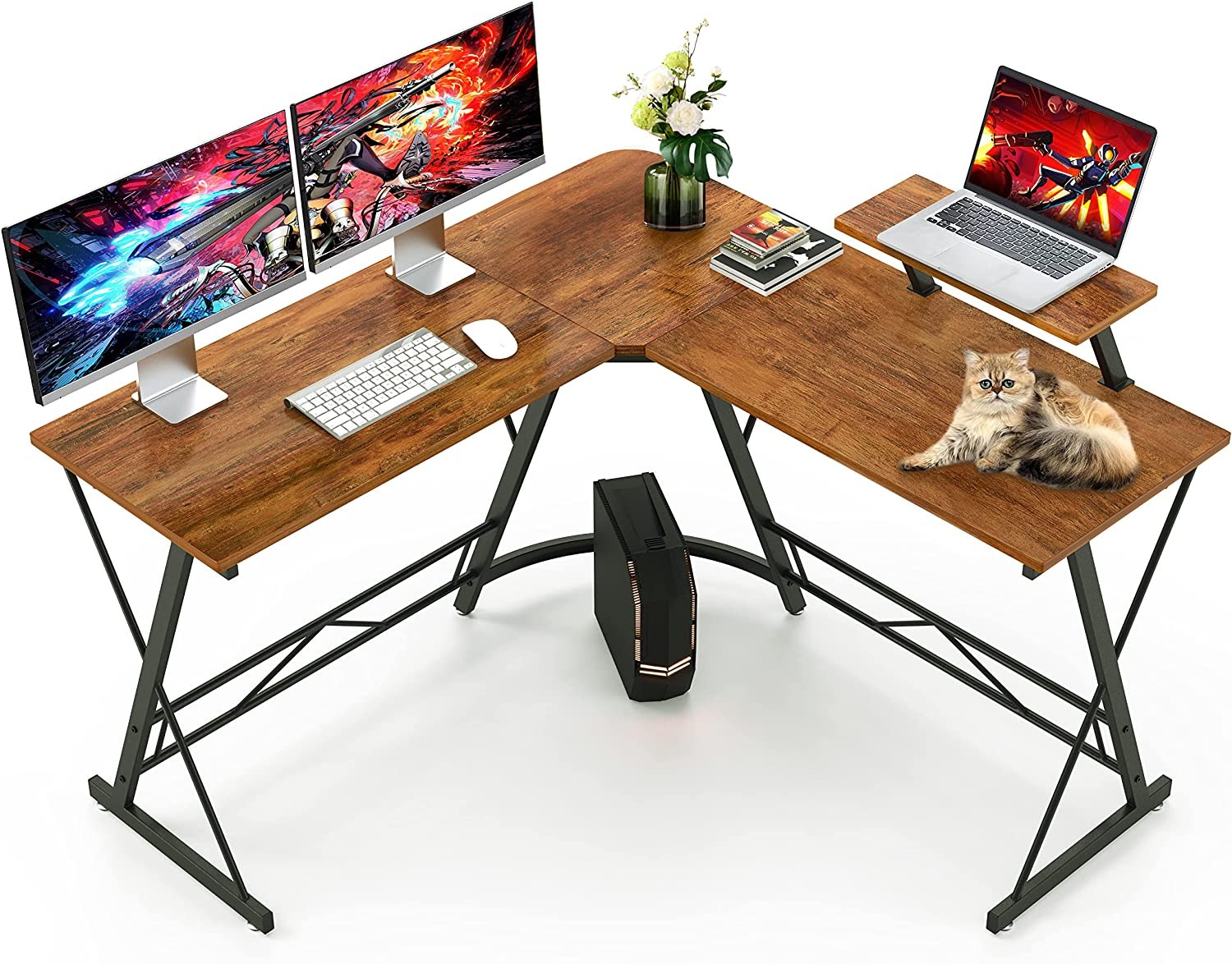 MR IRONSTONE L-Shaped Computer Desk