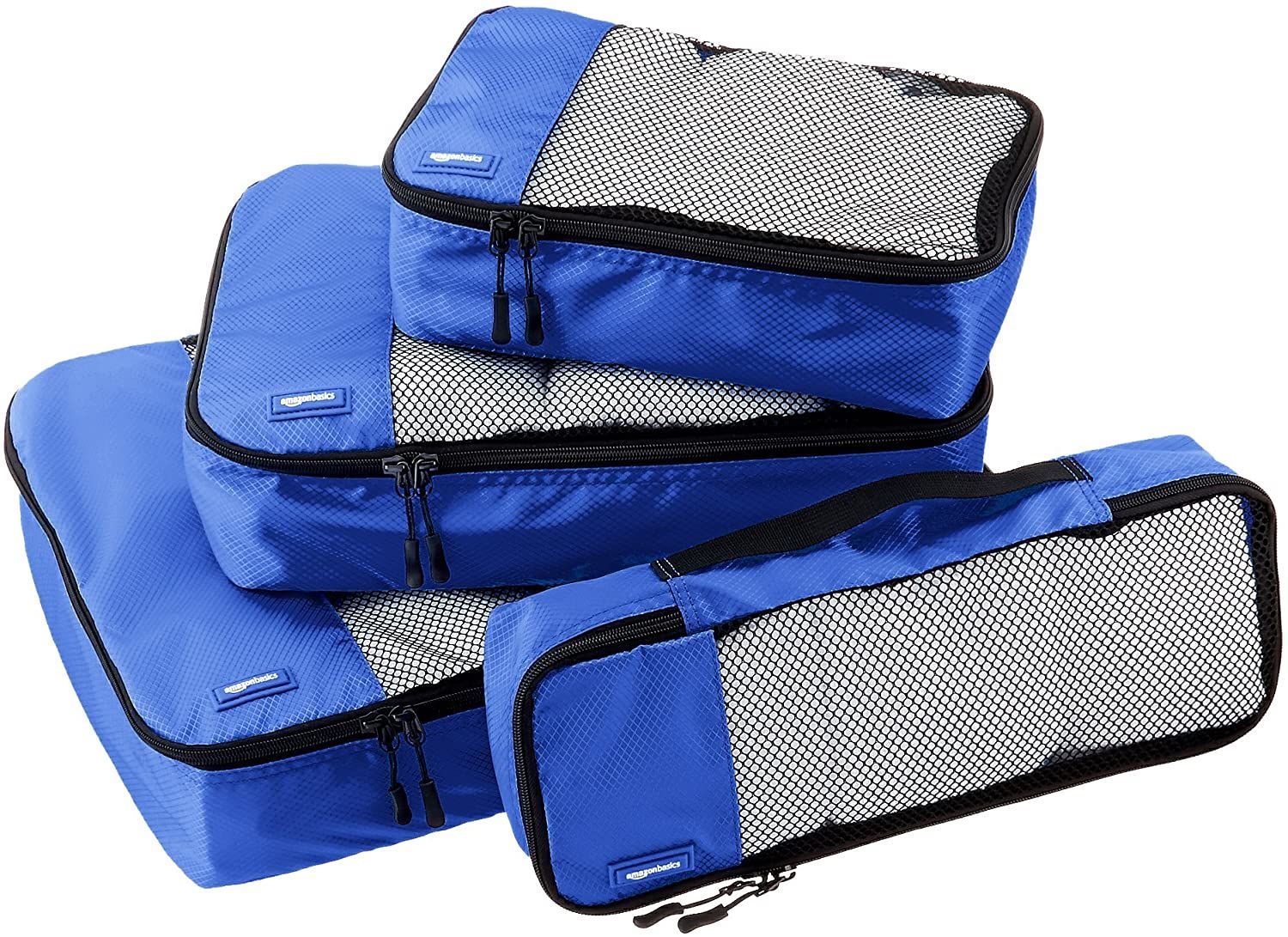 Amazon Basics 4 Piece Packing Travel Organizer Cubes