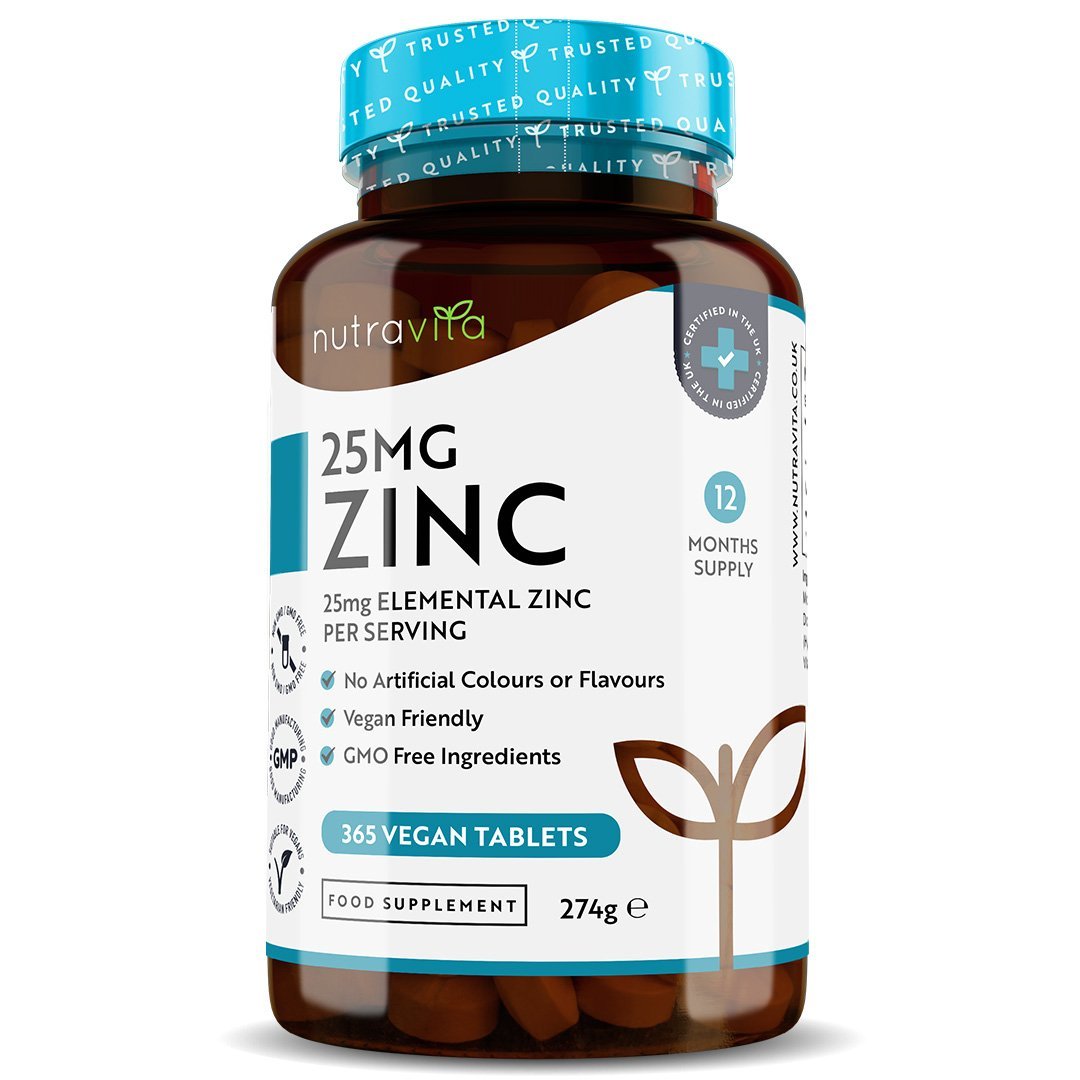 Nutravita Zinc Tablets 25mg