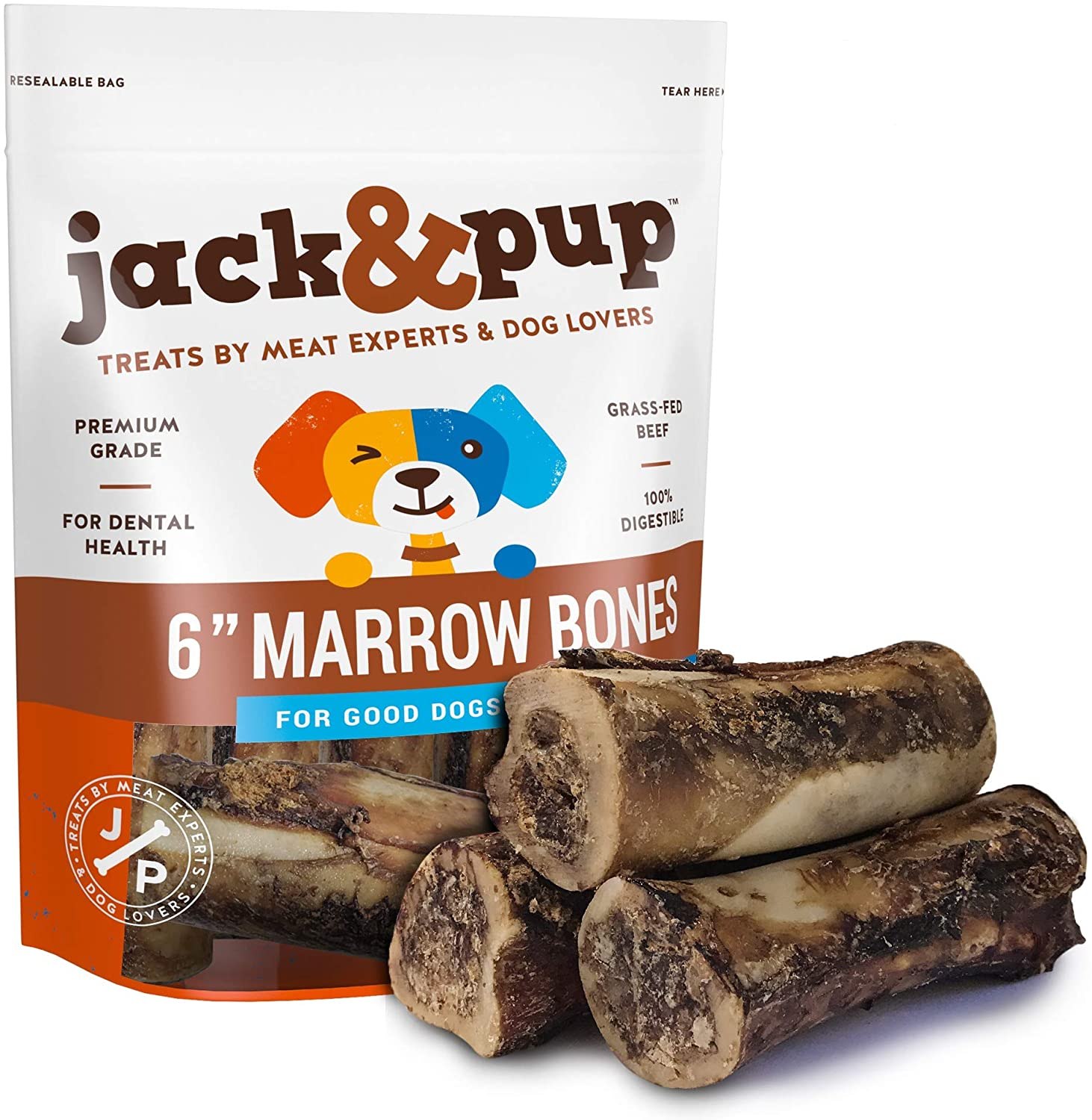 Jack&amp;Pup Roasted Beef Marrow Bone Treats