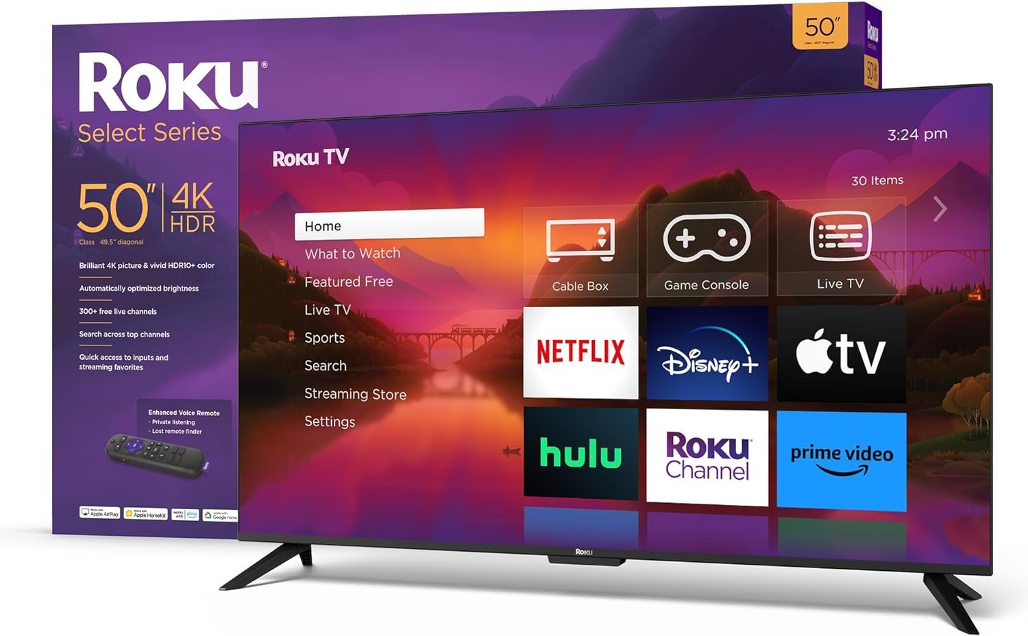 Roku 50&quot; Select Series 4K HDR Smart RokuTV