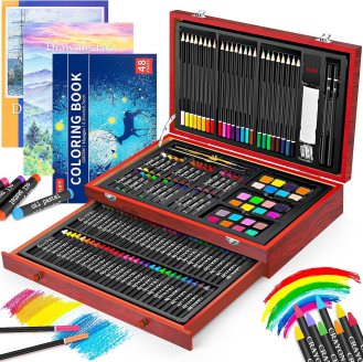 iBayam 150-Pack Deluxe Wooden Art Set