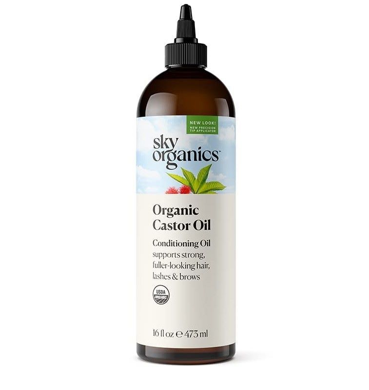 Sky Organics USDA Organic Cold Pressed Castor Oil, 16 oz.