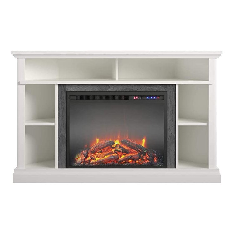 Ameriwood Home Overland Electric Corner 50&quot; White Fireplace TV Stand