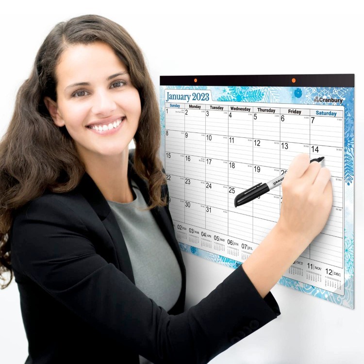 CRANBURY Large 2023 Desk Seasonal Calendar, 17" x 22"