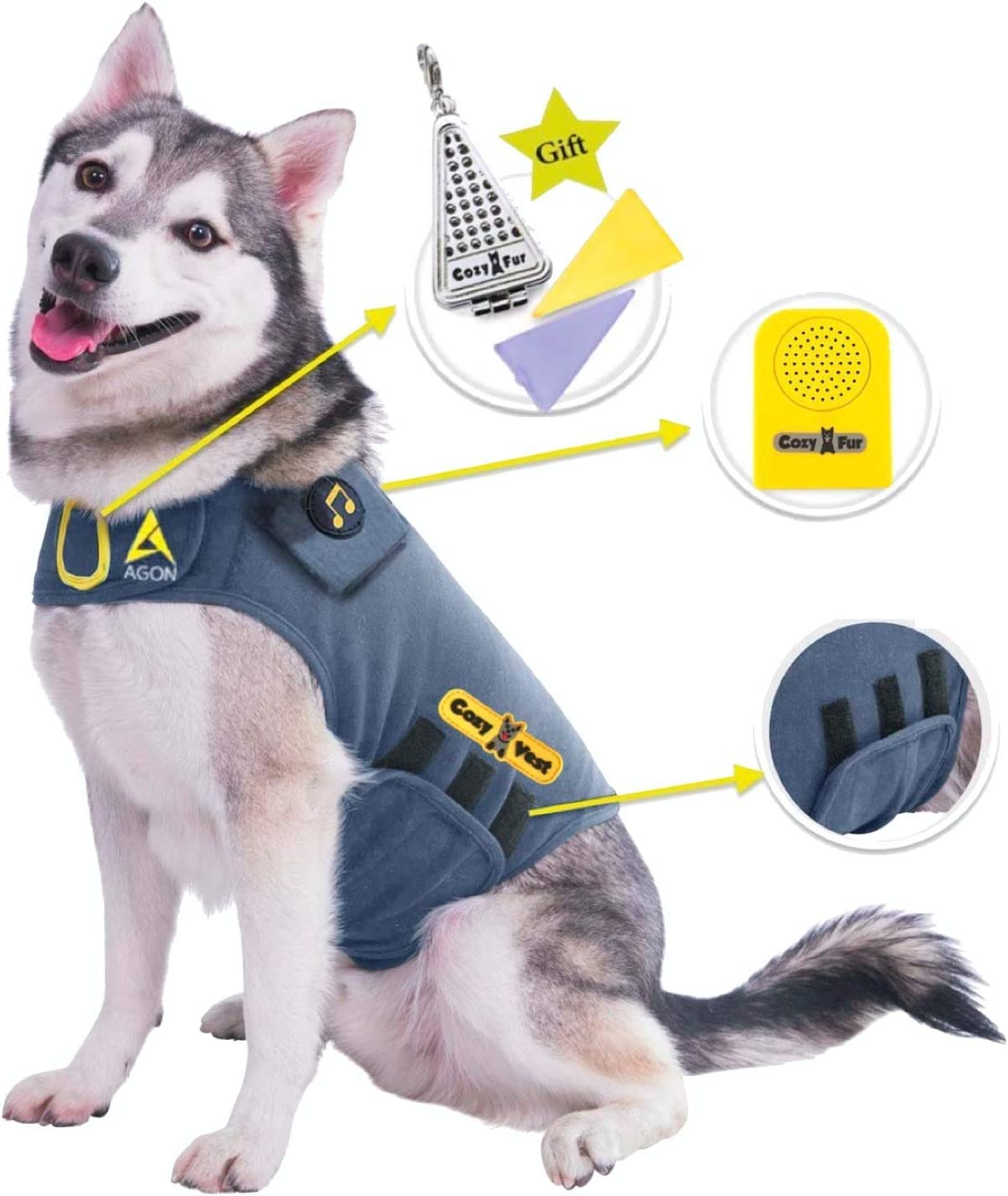 Cozyvest 3-in-1 Anti Anxiety Jacket, Large