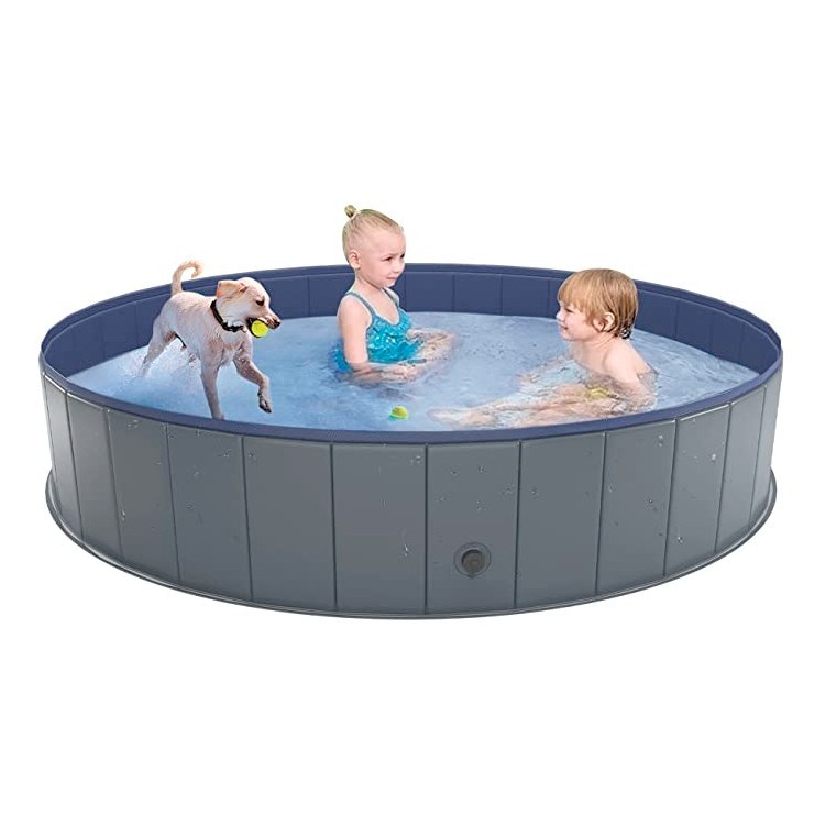 Niubya Collapsible Dog Pool, 63" x 12"