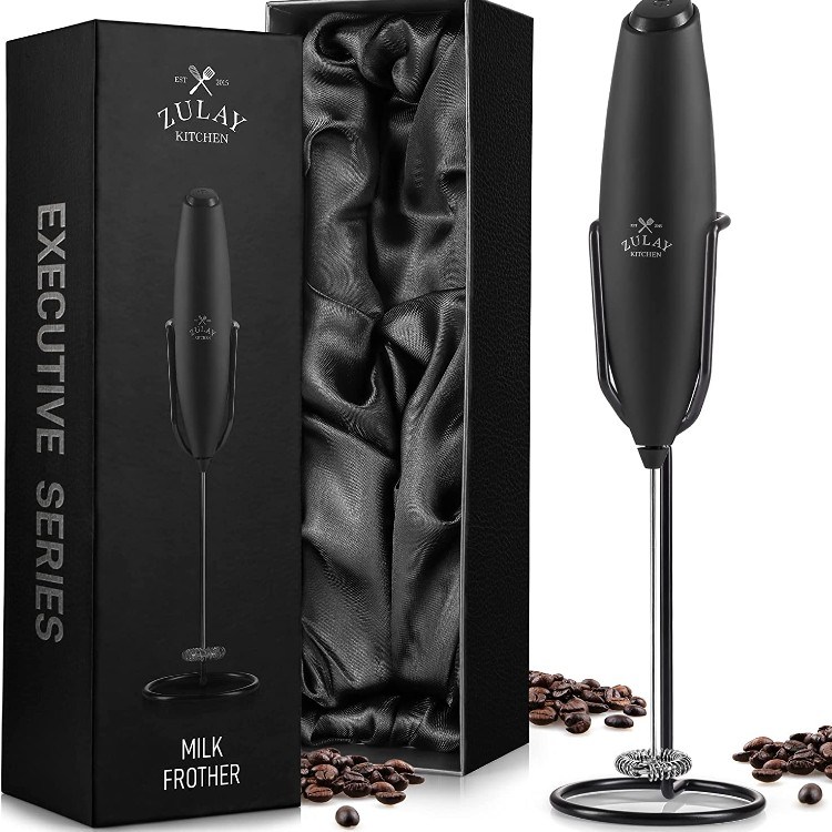 Zulay Kitchen Executive Series Ultra Milk Frother with Stand