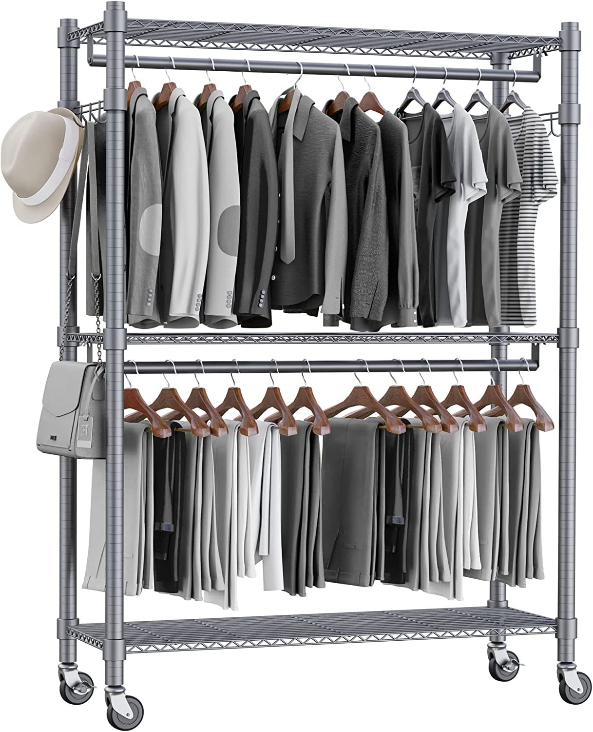 Homdox Commercial-Grade Garment Rack