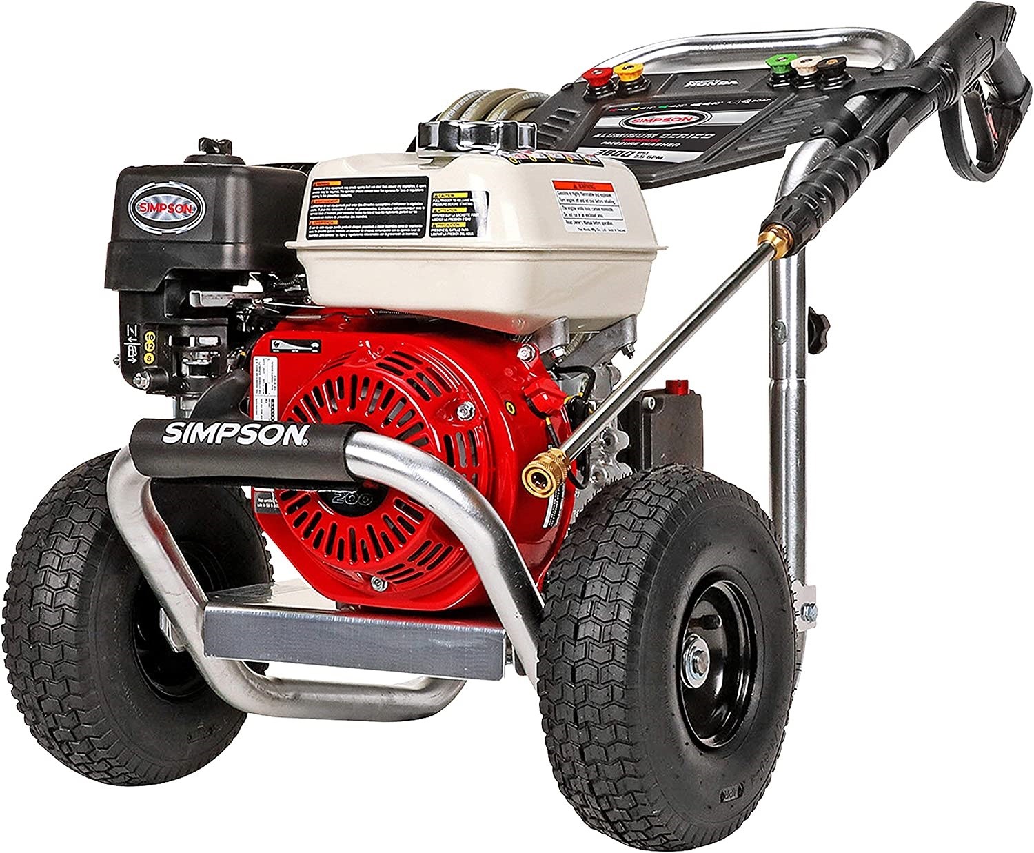 Simpson 3600 PSI 2.5 GPM GX200 Gas Pressure Washer