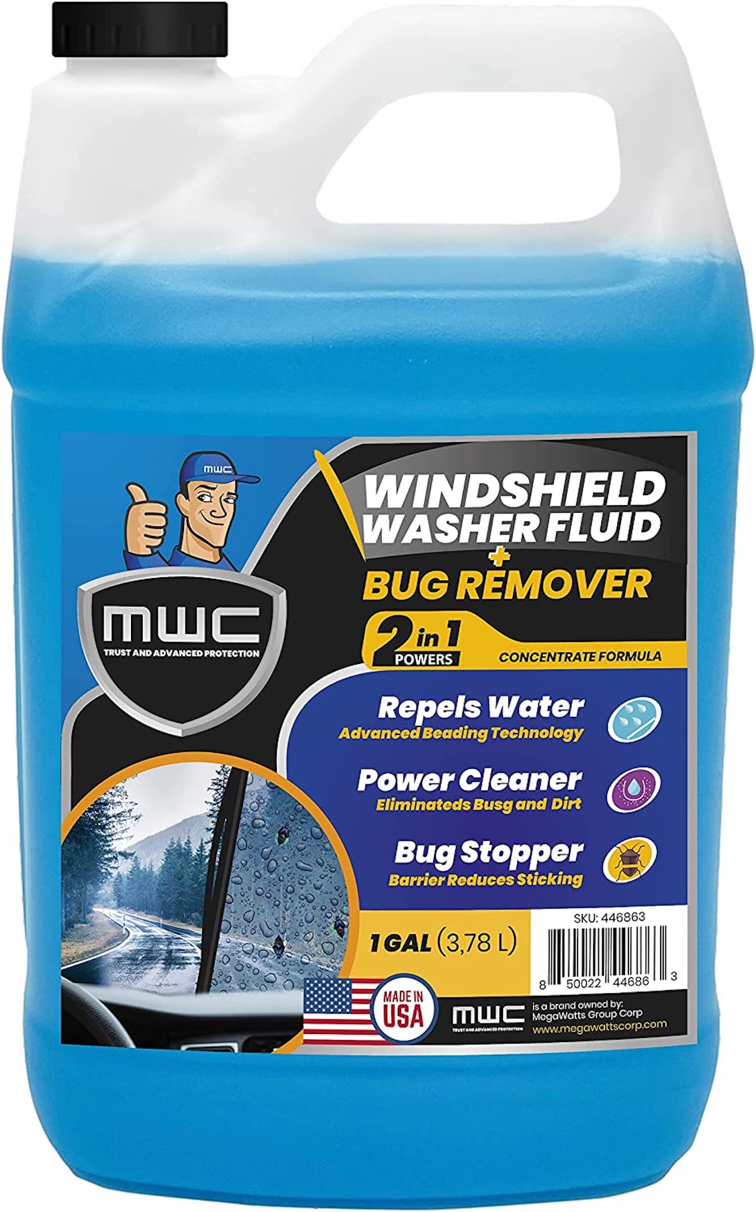 MWC Windshield Washer Fluid + Bug Remover