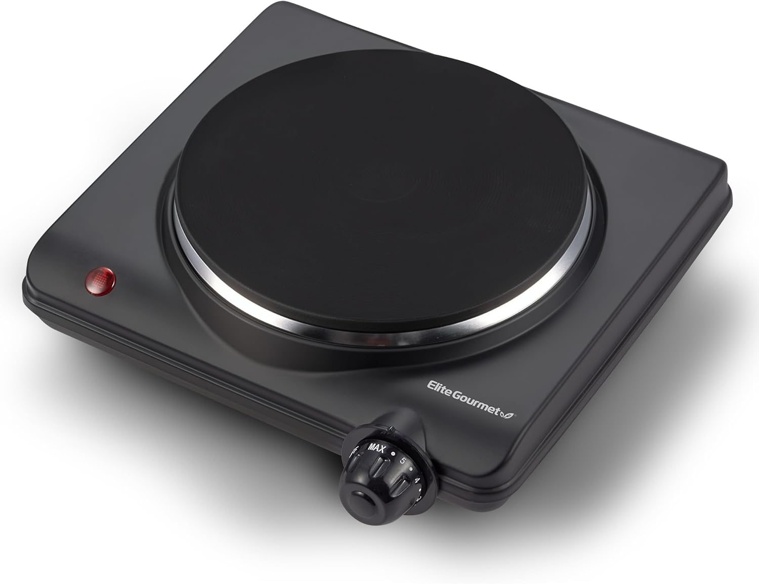 Elite Gourmet Countertop Single Cast Iron Burner