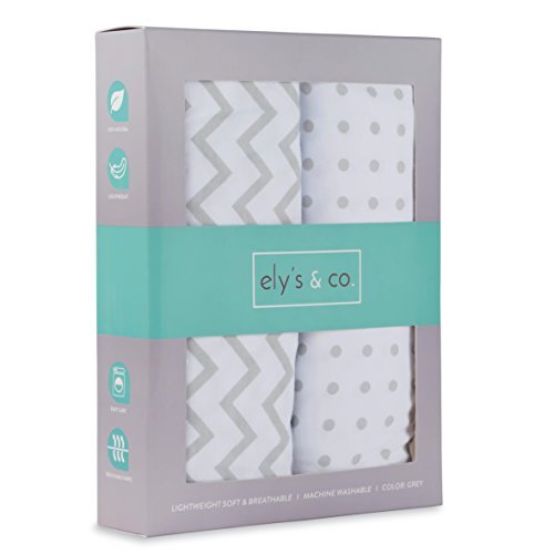 Ely&#039;s &amp; Co. Pack N Play Portable Crib Sheet Set