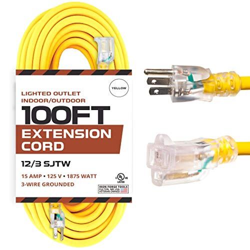 Iron Forge Cable Outdoor Lighted Extension Cord