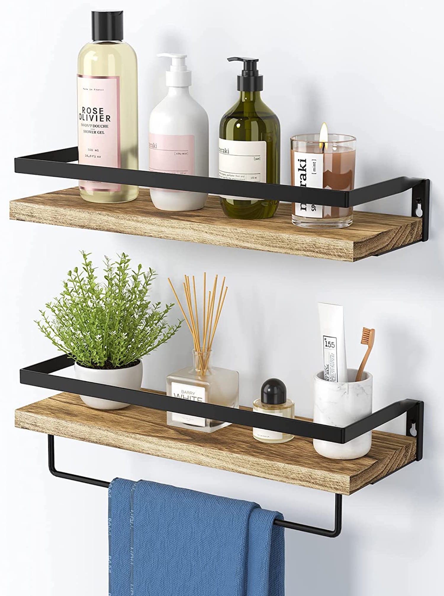 Amada Homefurnishings Floating Shelves for Bathroom