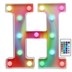 Ledido Color Changing Rainbow Marquee Letter Light