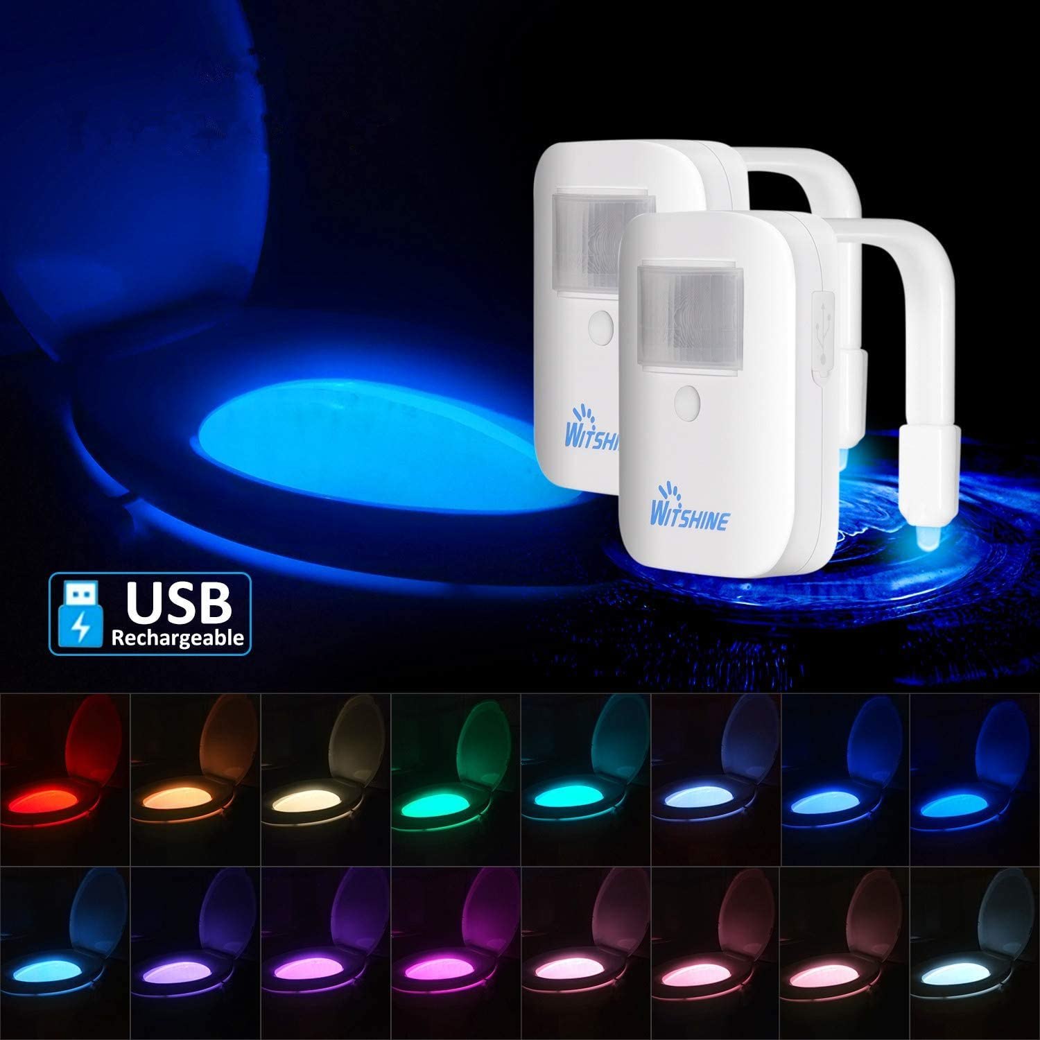 Witshine Motion Detection Bathroom Bowl Light