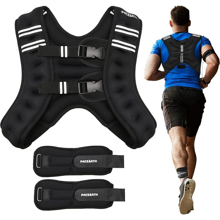 PACEEARTH Weighted Vest with Ankle and Wrist Weights