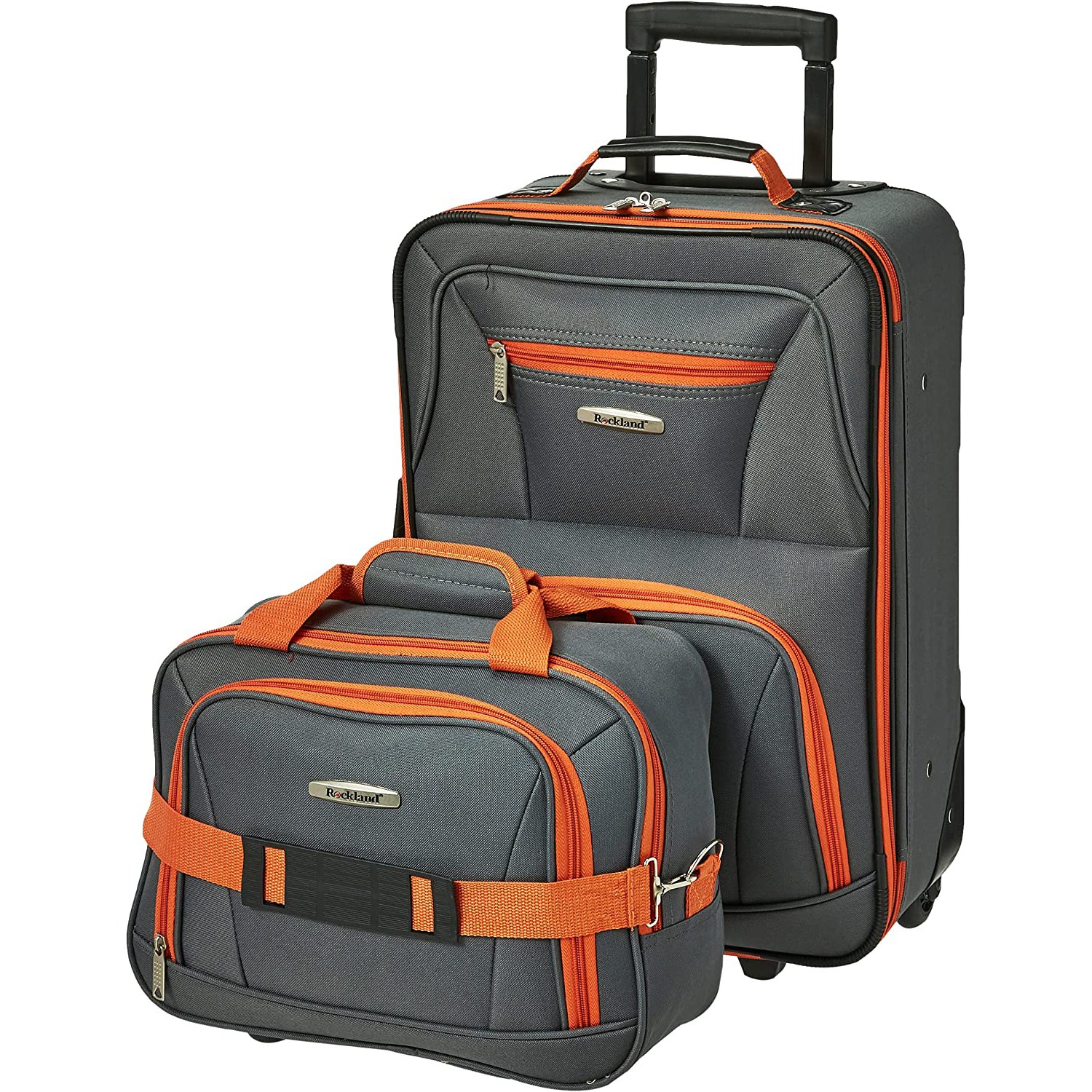 Rockland Fashion Softside Upright Luggage Set