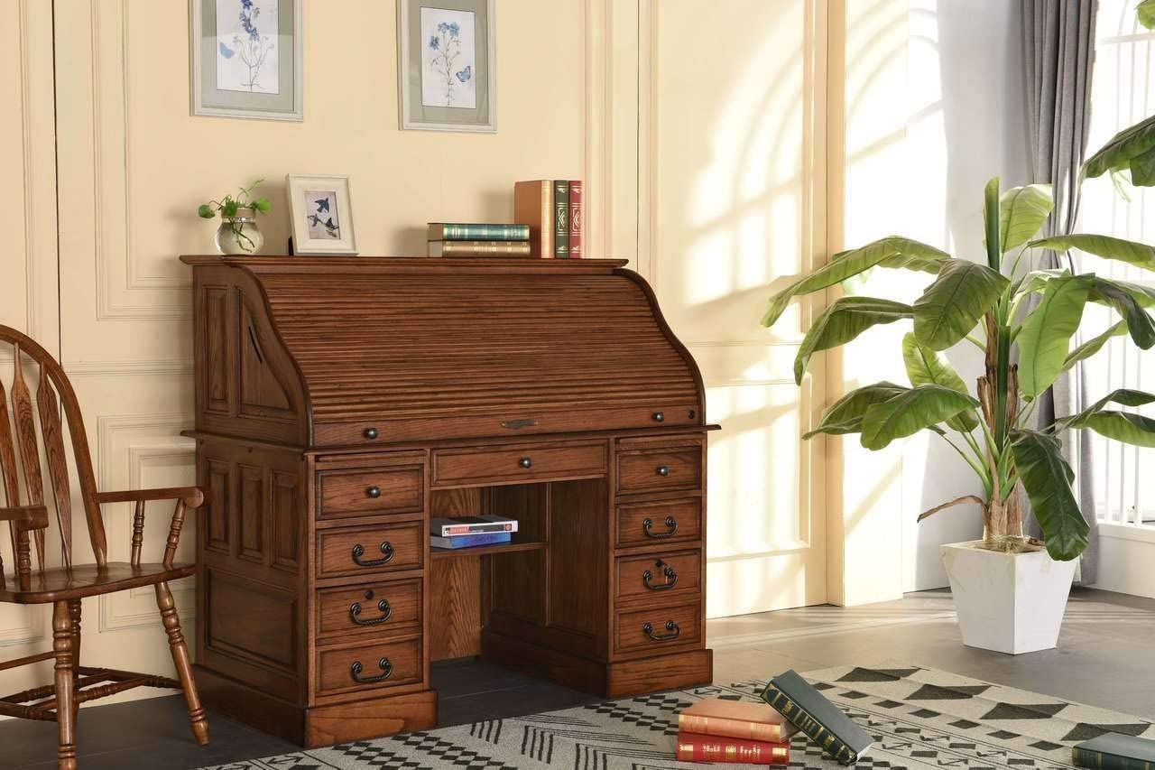Country Marketplace 54" Deluxe Executive Rolltop Desk