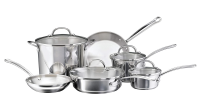 Farberware Millennium Stainless Steel Cookware Pots and Pans Set, 10 Piece