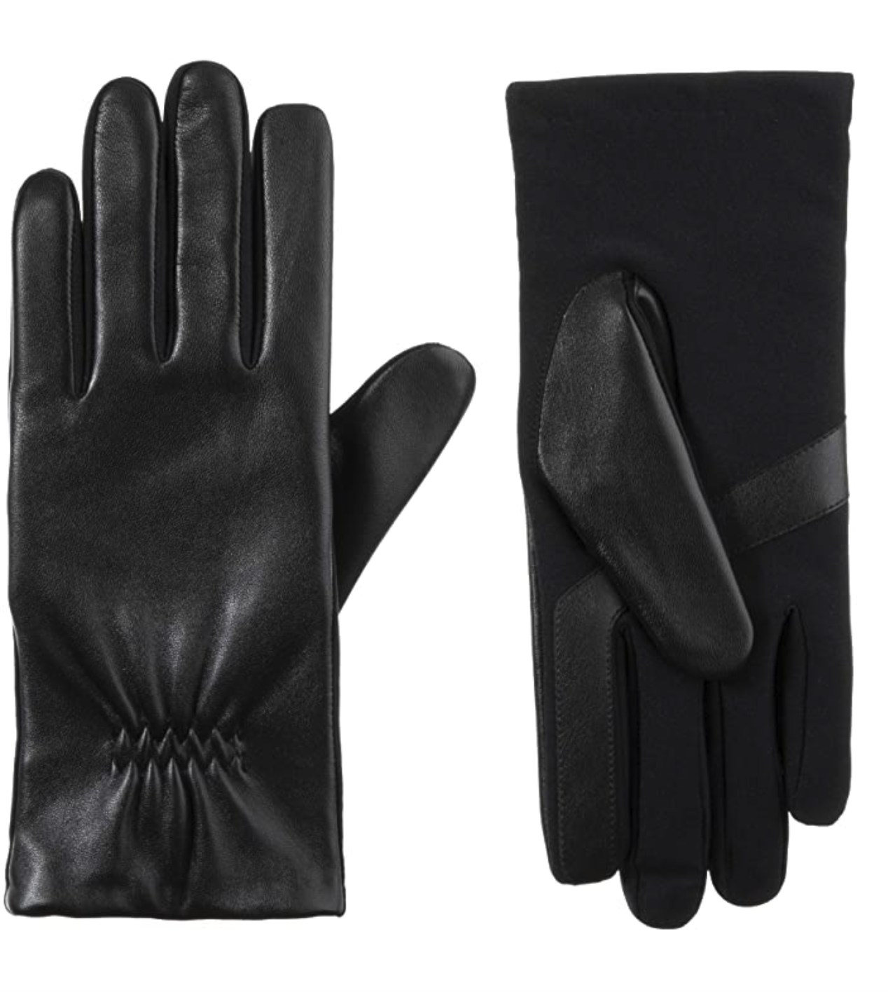 Isotoner Women's Stretch Leather SmarTouch Gloves