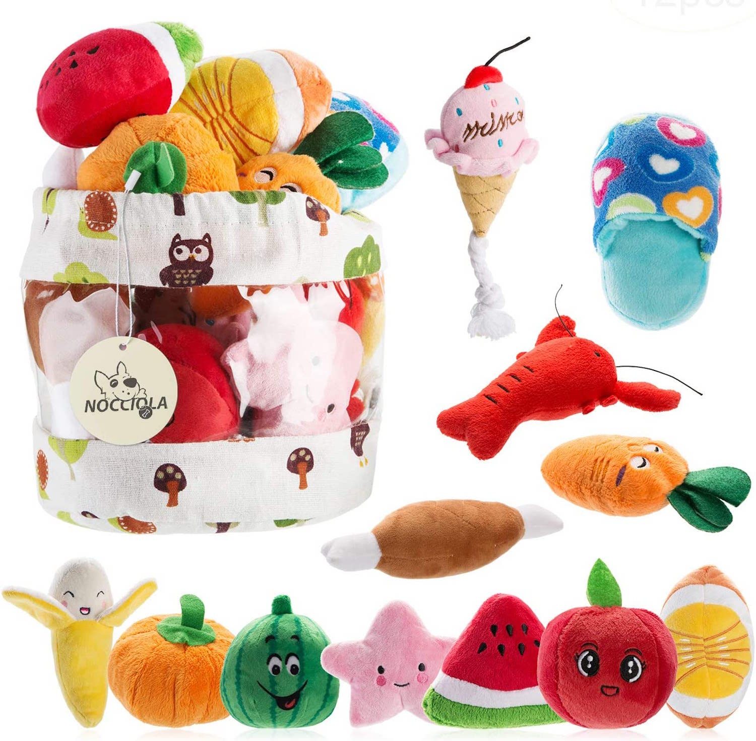 Nocciola Dog Squeaky Toys