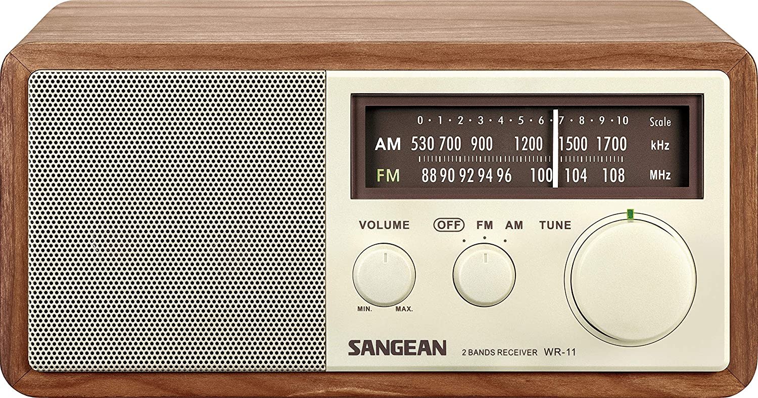 Sangean AM/FM Analog Wooden Cabinet Radio